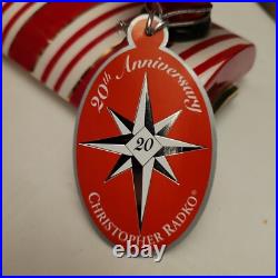 NIB Christopher Radko 2005 Peppermint Dreams Cookie Jar 20th Anniversary Rare