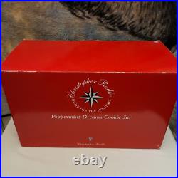 NIB Christopher Radko 2005 Peppermint Dreams Cookie Jar 20th Anniversary Rare