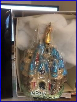 NIB Christopher Radko DISNEY Cinderella Castle Christmas Ornament w Tags 1998