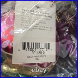 NIB Christopher Radko Glass Christmas Ornament ESCAPADE ASST 2 #83B Drop Ball NIB Christopher Radko Glass Christmas Ornament ESCAPADE ASST 2 #83B Drop Ball