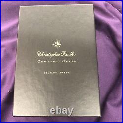 NIB Christopher Radko Sterling Silver Ornament ON GUARD Limited Edition Of 5000