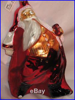 NIB RARE SAKS SANTA CALLS Christmas Ornament Christopher Radko 1996 LTD. EDITION