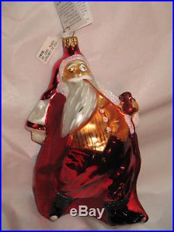 NIB RARE SAKS SANTA CALLS Christmas Ornament Christopher Radko 1996 LTD. EDITION