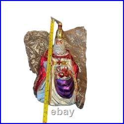 NIOB VTG Christopher Radko St Nicholas Saint Nicholas Christmas Ornament New