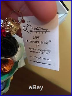 NWT Christopher Radko 1995 Disney Christmas Minnie Mouse Ornament Mickey's Tree
