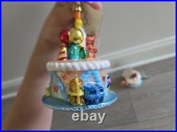 NWT Christopher Radko Blown Glass Christmas Ornaments Santa's Lot of 3