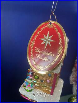 NWT Christopher Radko Cookie O'Clock Christmas Ornament Gingerbread Clock