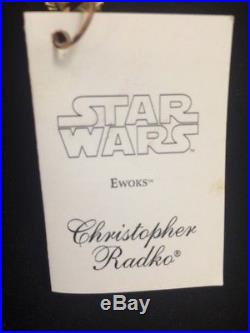New Christopher Radko Star Wars Ewoks 5 Extremely RARE! Glass Ornament