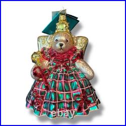 New Christopher Radko Twinkle Fairy Muffy Glass Ornament Tag