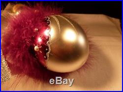 New Rare Christopher Radko Christmas Ornament 10 Purple Maiden's Fair & Bright