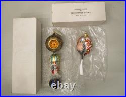 Nos 2 Christopher Radko 1994 Ornaments Starbuck Santa+two Turtle Doves+box -read