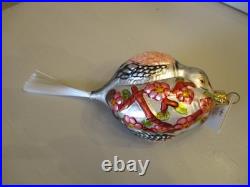 Nos 2 Christopher Radko 1994 Ornaments Starbuck Santa+two Turtle Doves+box -read