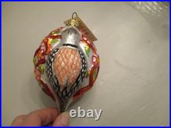Nos 2 Christopher Radko 1994 Ornaments Starbuck Santa+two Turtle Doves+box -read