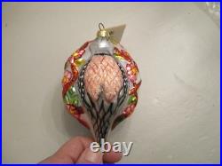 Nos 2 Christopher Radko 1994 Ornaments Starbuck Santa+two Turtle Doves+box -read