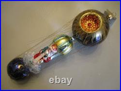Nos 2 Christopher Radko 1994 Ornaments Starbuck Santa+two Turtle Doves+box -read