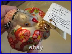 Nos 2 Christopher Radko 1994 Ornaments Starbuck Santa+two Turtle Doves+box -read