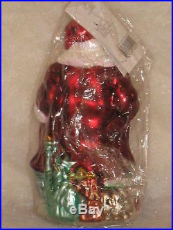 Nwt #1/3000 Christopher Radko 1998 Saks Santa For All Nations Christmas Ornament