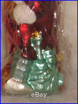 Nwt #1/3000 Christopher Radko 1998 Saks Santa For All Nations Christmas Ornament