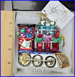 RADKO 3 piece NORTH POLE EXPRESS train ornaments LTD ED #1700 / 10,000 in Box