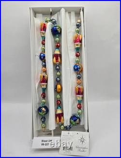 RADKO BLAST OFF GARLAND #99-227-0 36 1999 Poland Detached Tag Box