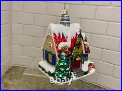 RADKO Christmas Auberge Blown Glass Ornament 1018149 RADKO Christmas Auberge Blown Glass Ornament 1018149