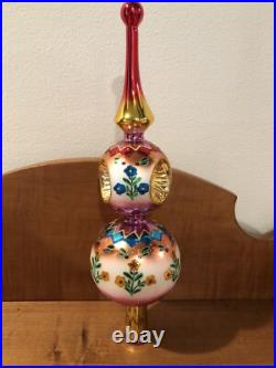 RADKO FANTASIA FINIAL with 2 REFLECTORS 14 Ornament Tree Topper
