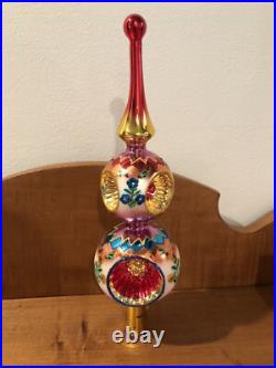 RADKO FANTASIA FINIAL with 2 REFLECTORS 14 Ornament Tree Topper