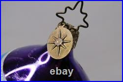 RADKO Fantasia Teardrop Embossed Flower Indent Reflector Lrg Christmas Ornament