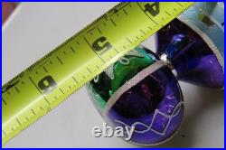 RADKO Fantasia Teardrop Embossed Flower Indent Reflector Lrg Christmas Ornament