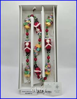 RADKO SANTA'S GIFT CONNECTION GARLAND #02-0597-0 36 2002 Poland Detached Tag