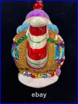 RADKO Vintage Sweet Tea Ornament 2016 Gingerbread & Candy Teapot #1018183