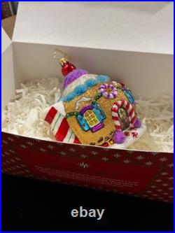 RADKO Vintage Sweet Tea Ornament 2016 Gingerbread & Candy Teapot #1018183
