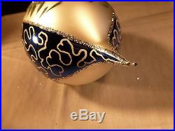 Rare Christopher Radko Christmas Ornament Blue Lucy Lucy's Favorite