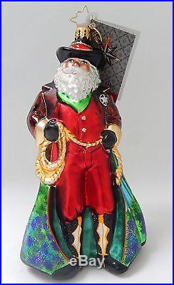 Rare Christopher Radko Hill Country Holiday Santa Ornament 1 Of 300 Exclusive
