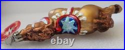 RARE Christopher Radko 20th Anniversary Brown glitter horse ornament