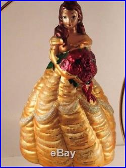 RARE! Christopher Radko BELLE Beast Christmas Ornament Beauty And Beast DISNEY