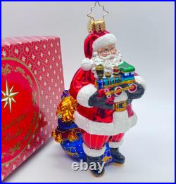 RARE Christopher Radko Choo-Choo Santa 1018674 Vintage 2016 withBox