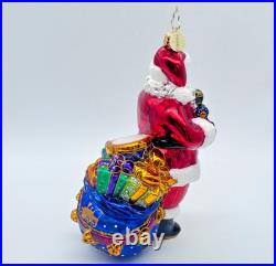 RARE Christopher Radko Choo-Choo Santa 1018674 Vintage 2016 withBox