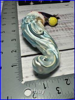 RARE Christopher Radko Crescent Santa Dreamer Moon Ornament VTG w Orig Box R1