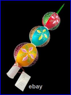 RARE Christopher Radko Floral Finial Christmas Tree Topper 12 NWT