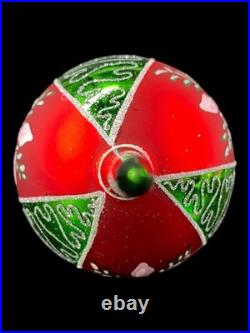 RARE Christopher Radko Floral Finial Christmas Tree Topper 12 NWT