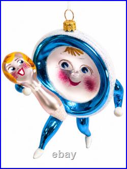 RARE Christopher Radko On The Run 1994 Italian Blown Glass Ornament Mint Signed