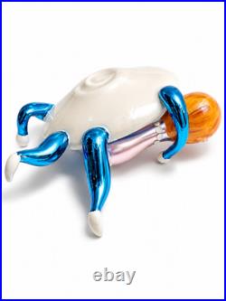RARE Christopher Radko On The Run 1994 Italian Blown Glass Ornament Mint Signed