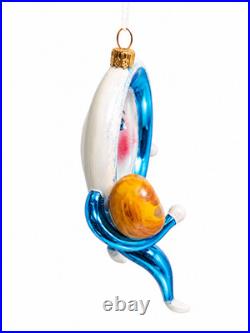 RARE Christopher Radko On The Run 1994 Italian Blown Glass Ornament Mint Signed