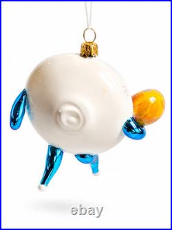 RARE Christopher Radko On The Run 1994 Italian Blown Glass Ornament Mint Signed