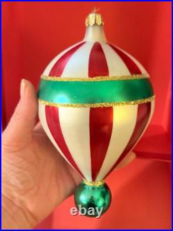 RARE Christopher Radko VTG 1988 Candy Stripe Balloon Christmas Ornament 880770 RARE Christopher Radko VTG 1988 Candy Stripe Balloon Christmas Ornament 880770