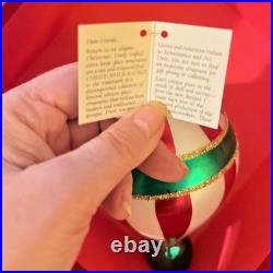 RARE Christopher Radko VTG 1988 Candy Stripe Balloon Christmas Ornament 880770