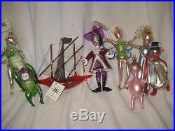 RARE Complete Set Christopher Radko Peter Pan XMAS Ornaments, Most Made in Italy