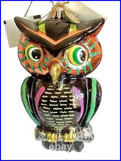 RARE NWT CHRISTOPHER RADKO OWL WISE EYES (not gem) CHRISTMAS ORNAMENT