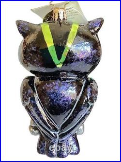 RARE NWT CHRISTOPHER RADKO OWL WISE EYES (not gem) CHRISTMAS ORNAMENT